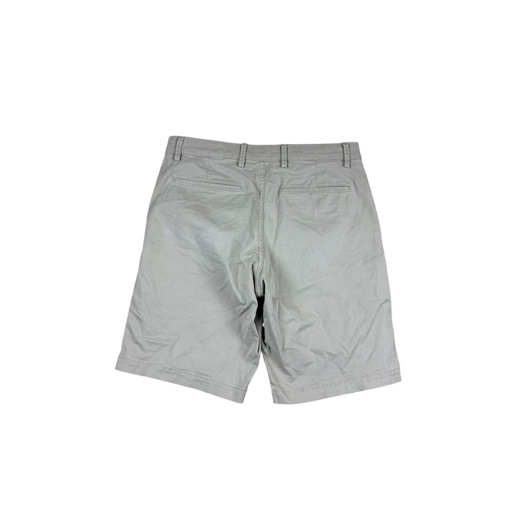 Gap Mens Essential Khaki Shorts 30 Tan Beige Chino 10 Inch Inseam Cotton Blend - Picture 2 of 3